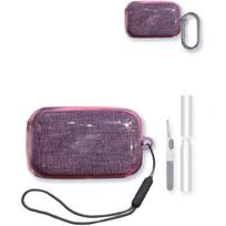 Case for Sennheiser Momentum True Wireless 4/3 Smart Earbuds,BOVUGAC High Transparency Soft TPU Shockproof Cover with Keychain,Cleaning Kit and gray
