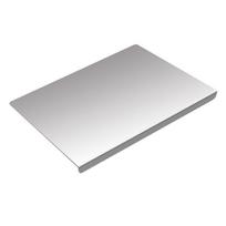 Stainless Steel Antibacterial Cutting Board and Kneading Mat 40x50cm Folded Edge white