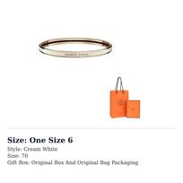 HERMES Uni Bangles Women's Cream White H240001FO85 One Size 6