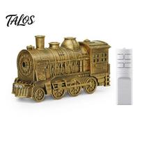 Large Capacity Desktop Humidifier Vintage Steam Train Aroma Diffuser, 300ml Ultrasonic Cool Mist with Dual Decorative Fragrance Machine for Office LED EU ruda