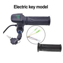 Elektrinio dviračio akceleratoriaus rankenėlės su 5 kontaktų sąsaja motociklui, paspirtukui gray
