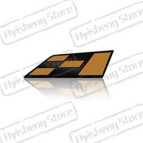 Metal Car zz35 Styling Racing Flag Front Grille Sticker Badge Rear Trunk Body Emblem For Seat Ibiza Ateca Leon VZ Cupra Tarraco Arosa black