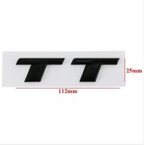 3D ABS Chrome Black TT Logo Car Rear Trunk Emblem Badge Sticker Decals For  Audi TT RS MK1 8N 8J MK3 8S MK2 Accessories