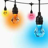 Nanoleaf Matter Smart Outdoor String Lights Starter Kit, 15 m, RGB, juoda - LED girlianda