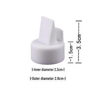Manual Breast Pump Accessories: Anti-Spill, Anti-Backflow One-Way Valve, Triangular and Liquid Silicone Duckbill Valve white