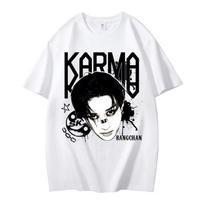 KPOP Ketvirtasis albumas KARMA Marškinėliai CHANGBIN HYUNJIN FELIX Korėjietiška mada Vasariniai medvilniniai Hip Hop marškinėliai Harajuku Viršutiniai drabužiai Streetwear 4XL black