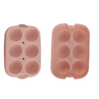Silicone DIY Ice Cubes Mold Ice Ball Maker Mould Tray for Home Bar Party Cocktail UseLight Pink 6Hole 45mm gray