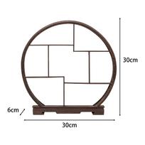 Wooden Display Stand Teapot Stand Showcase Decorative Crafts Display Rack for Office Living Room Desktop Cabinets Antique Store juoda