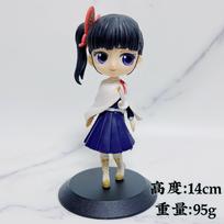 Anime 15cm Demon Slayer Figure Nezuko Tanjirou Zenitsu Inosuke Kyoujurou Giyuu Kawaii Qposket PVC Model Toys children Perfect Gift black