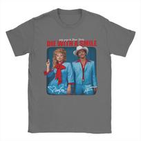 Lady Gaga And Bruno Mars TShirts for Unisex Round Collar Pure Cotton T Shirt Mayhem Die with a Smile Short Sleeve Tee Shirt 3XL gray