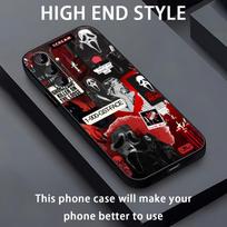 Scream movie design ins Phone Case For Samsung Galaxy A56 A16 A36 A26 A06 A55 A54 A15 A35 A25 Soft Black Samsung A54 black