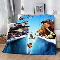 Spausdinta antklodė Pikniko antklodės Animacinis Ledynmetis Šilta antklodė Minkšta ir patogi antklodė Namams Kelionėms Gimtadienio dovana 75cmx90cm blue