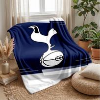 Tottenham Hotspur themed pledas Minkštas flanelės vilnos pledas Šiltas lengvas pledas namams, sofai, lovai 75x90cm