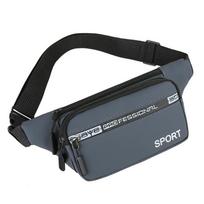 Juosmens krepšys Vandeniui atsparus Unisex Lauko Fanny Pack Crossbody krepšiai Krūtinės diržo krepšys Kelioninis telefono krepšys Oksfordo krūtinės krepšys black