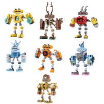 MOC Mano Dainuojantis Monstras Statybinių Blokelių Rinkiniai Muzikinis Robotas Choras Plytelės Žaidimas Animacinis Monstras Plytelės Surinkimo Žaislai Vaikų Gimtadienio Dovana gray