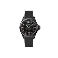 Longines Conquest V.H.P serijos kvarcinis mechanizmas 500 metrų atsparumo vandeniui laikrodis 41 mm juodas ciferblatas PVD dengtas korpusas guminis dirželis Vyriški laikrodžiai L3.716.2.66.9 Black Dial (Brand-New with No Brand Warranty) black