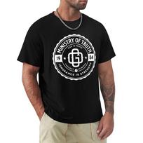 1984 Orwell Ministry of Truth T-Shirt Plus Size Solid Color T-Shirt M black