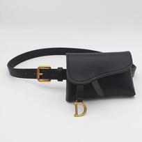 Women Fanny Waist Bag Pack Belt Pouch Belly PU Leather For Banana Lady Kangaroo Bum Hip Side Sachet Mobile Phone Waistbag Wallet black