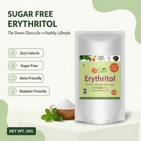 So Sweet Erythritol Sugar-Free Natural Sweetener - 1kg, Zero Calorie, Zero Carb, Diabetic Friendly, Ideal for Keto and Low-Carb Diets, Perfect for B beige