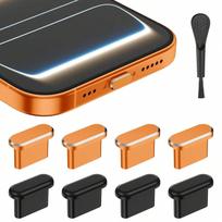 USB C Dust Plug Cover, Type C Port Protector for iPhone 17 16 15 Samsung S25 Universal Anti Dust Cap for USB-C Phones