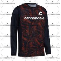 Cannondale Men's Mountain Bike Jersey BMX Motocross Enduro Shirt MX Downhill Jersey Breathable Quick-Drying T-Shirt 4XL