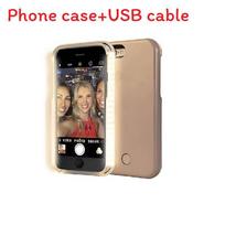 Iphone 6s Plus Led Selfie Light Phone Cover With Rechargeable Usb Charging For Social Media Use Gold 6plus