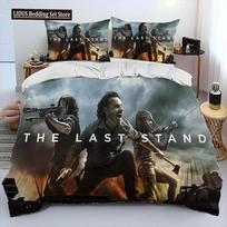 Siaubo TV The Walking Dead Lincoln Antklodė Lovos Patalynės Komplektas, Antklodės Užvalkalas Lovos Komplektas Antklodės Užvalkalas Pagalvės Užvalkalas, Karaliaus Karalienės Dydžio Lovos Patalynės Komplektas 70x133cm 3pcs
