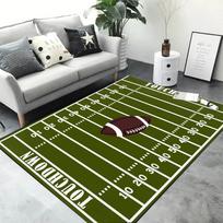 Sportas KREPŠINIS Futbolo aikštės kilimas svetainei Namų dekoras Vaikų žaidimų Neslystantis plotinis kilimas Miegamojo pėdos kilimėlis 40cm x 60cm gray