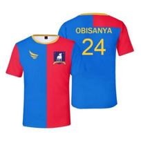 New Arriavl T-shirt Football Jersey Quick Drying O-neck T-shirt 2024 Women's Men's Casual T-shirt 3D Sports Clothing Kids/Adult 6XL blue