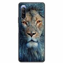 For Sony Xperia 10 III 6.0  Floral Wolf TPU Soft Silicone Shockproof Phone Case for Xperia 10III Animal Flower Print Slim Cover Xperia 10 III yellow