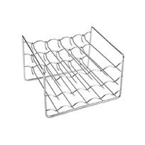 Practical Stainless Steel Air Fryers Grill Rack with 15 Skewers For Meat Vegetables And Kebabs Barbecue Tool 1 white