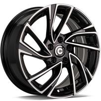 Ratlankis CARBONADO R15x6.5 5x100 ET 38 CB 57 (Black Front Polished)