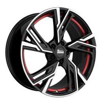 Ratlankis MAM LEICHTMETALLRÄDER RS5 BFPRI R16x7 5x100 ET 38 CB 72.6 (Black Front Polished Red Inside)