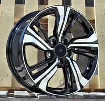 Ratlankis RACINGLINE B5385 R17x7 5x114.3 ET 45 CB 64.1 (Black Polished) (690 kg)