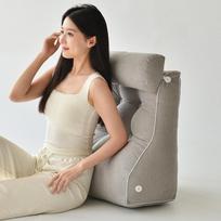 Daugiafunkcinė naktinio staliuko atlošo pagalvė: Skaitymo, Kaklo ir Juosmens Atramos Pagalvė Width 55CM (Lumbar Support with Headrest) Enhanced