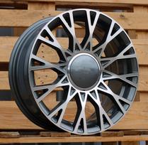 Ratlankis RACINGLINE Y1283 R16x6.5 4x98 ET 35 CB 58.1 (Grey Polished) (515 kg)