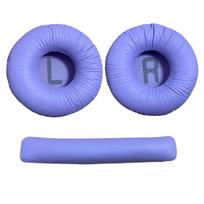 3 vnt. Ausinių Pagalvėlės Galvos Juostos Ausinių Ausų Pagalvėlės Skirtos Jbl Tune 600 T450 T450Bt T500Bt Jr300Bt 70Mm Minkštos Odos Putplasčio Pagalvėlės violetinė