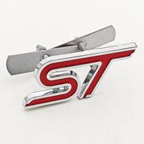 3D Metal Styling ST Logo Car Front Grille Badge Rear Trunk Emblem For Ford Focus NER2 Edge Explorer Mondeo Fiesta Escape Accessories