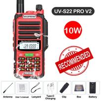 Baofeng UV S22 PRO V2 IP68 Walkie Talkie Waterproof Dual Band 136-174/400-520MHz Ham Radio Upgraded Of UV9R UV5R Pro 50KM Range US