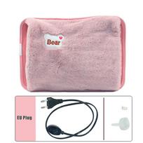 Electric Hot Water Bag Soft Winter Hand Warmer Reusable Hot Water Bottle EU Plug Rechargeable Warm Hand Pocket