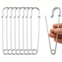 20pcs Large Pins Heavy Duty Blanket Pins Bulk Lock Pins Fasteners For Blankets Crafts Skirts Brooch Making white
