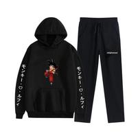 Seven Dragon Balls Son Goku Casual Sweatshirt and Straight Leg Pants Set 2XS