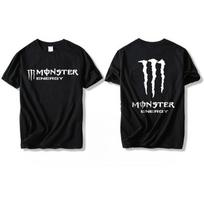 Monster Energy Spausdinta Medvilninė Vyriška Marškinėlių Trumpomis Rankovėmis – Madinga, Universali ir Odai Draugiška Viršutinė Dalies Lauko Veiklai L black