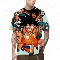 Vasaros karštas vyriškas Japonijos anime Goku 3D spausdinimas Cosplay vaikų gatvės marškinėliai Unisex Oversized Top 2024 trumpomis rankovėmis XL black