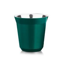 Leeseph nerūdijančio plieno espreso puodeliai, dvigubos sienelės izoliuotas kavos puodelis, gėrimo demitasse puodelis namams, patalpose, lauke, biurui 160ml žalia
