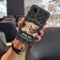 Galinis dangtelis smūgiams atsparus telefono dėklas, skirtas TCL 501/T433D, su animaciniu madingu dizainu, silikoninis minkštas dėklas, grafiti apsauginis, mielas TCL 501/T433D gray