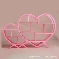 Simulation Retro Mini Bogu Frame Vase Playing House Doll House Children'S Miniature Model Ornament Toy pink