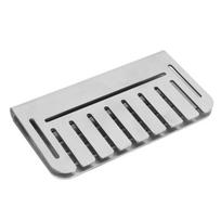 Grease Door Blocker Heavy Duty Griddle Grease Door Stopper 304 Stainless Steel Grease Food Screen for Griddle white