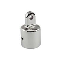 Bimini Top Cap External Eye End Boat Fittings Stainless Steel Marine Hardware Fits OD Round Tubing gray