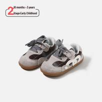Spring 2026 Baby First Walker Non-Slip Soft Sole Sports Shoes for Boys and Girls Size 18 / Inner length 13.5 cm pilka spalva